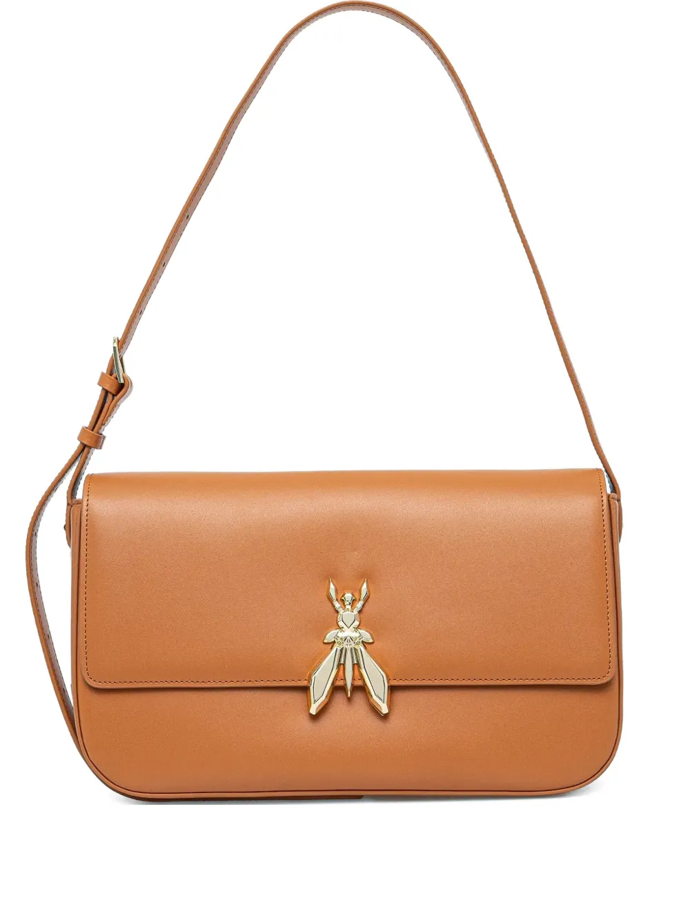 Patrizia Pepe レザー ショルダーバッグ - ブラウン Patrizia Pepe レザー ショルダーバッグ - ブラウン