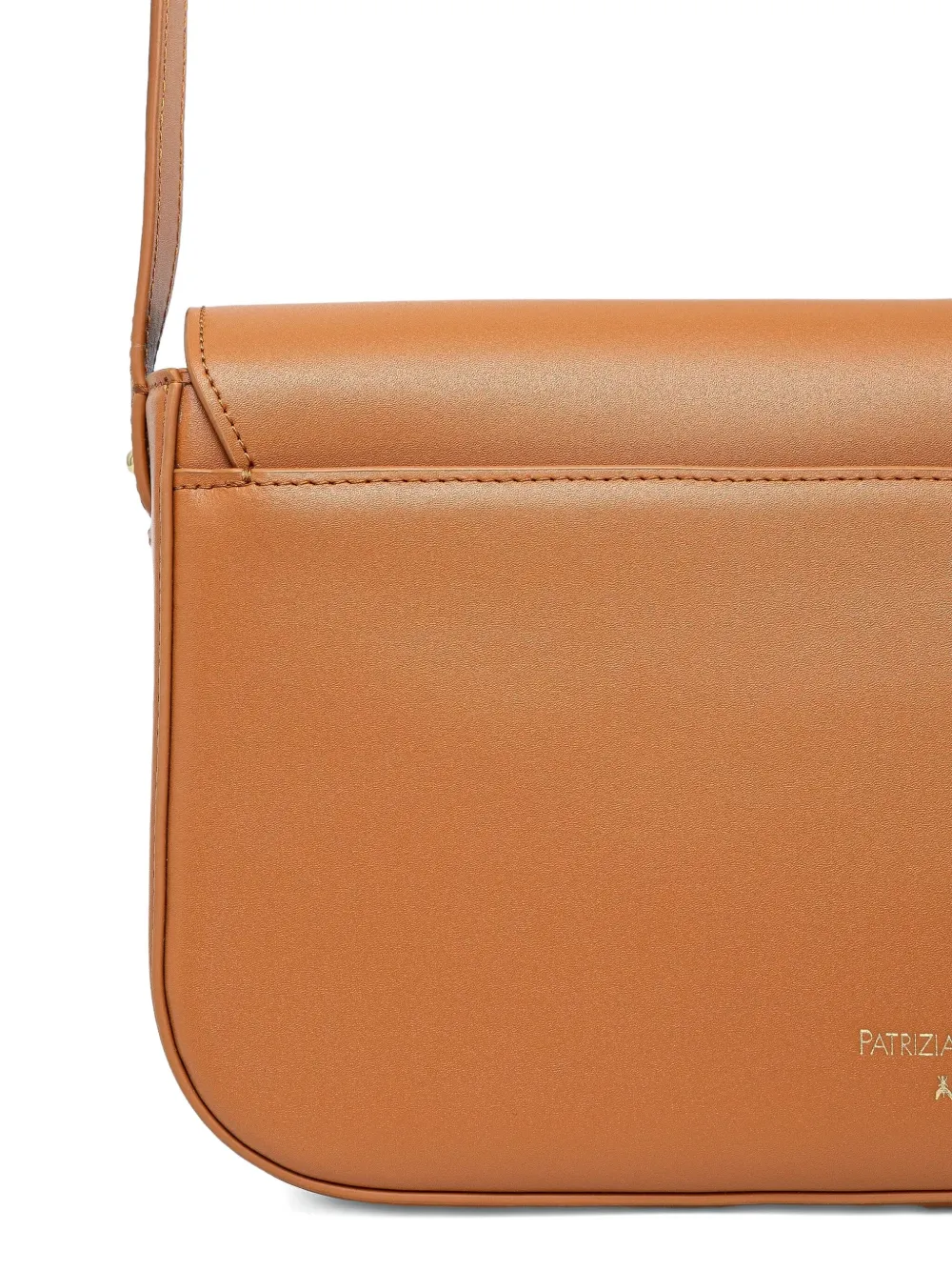 Patrizia Pepe Leren crossbodytas Bruin