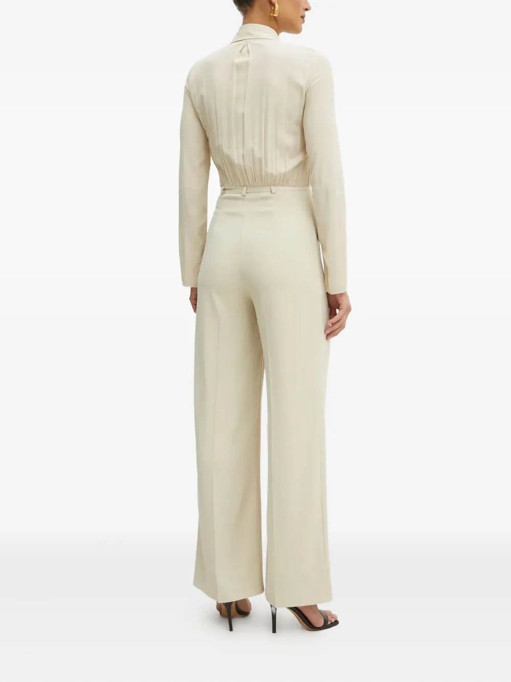 Belted Zip-Up Jumpsuit
