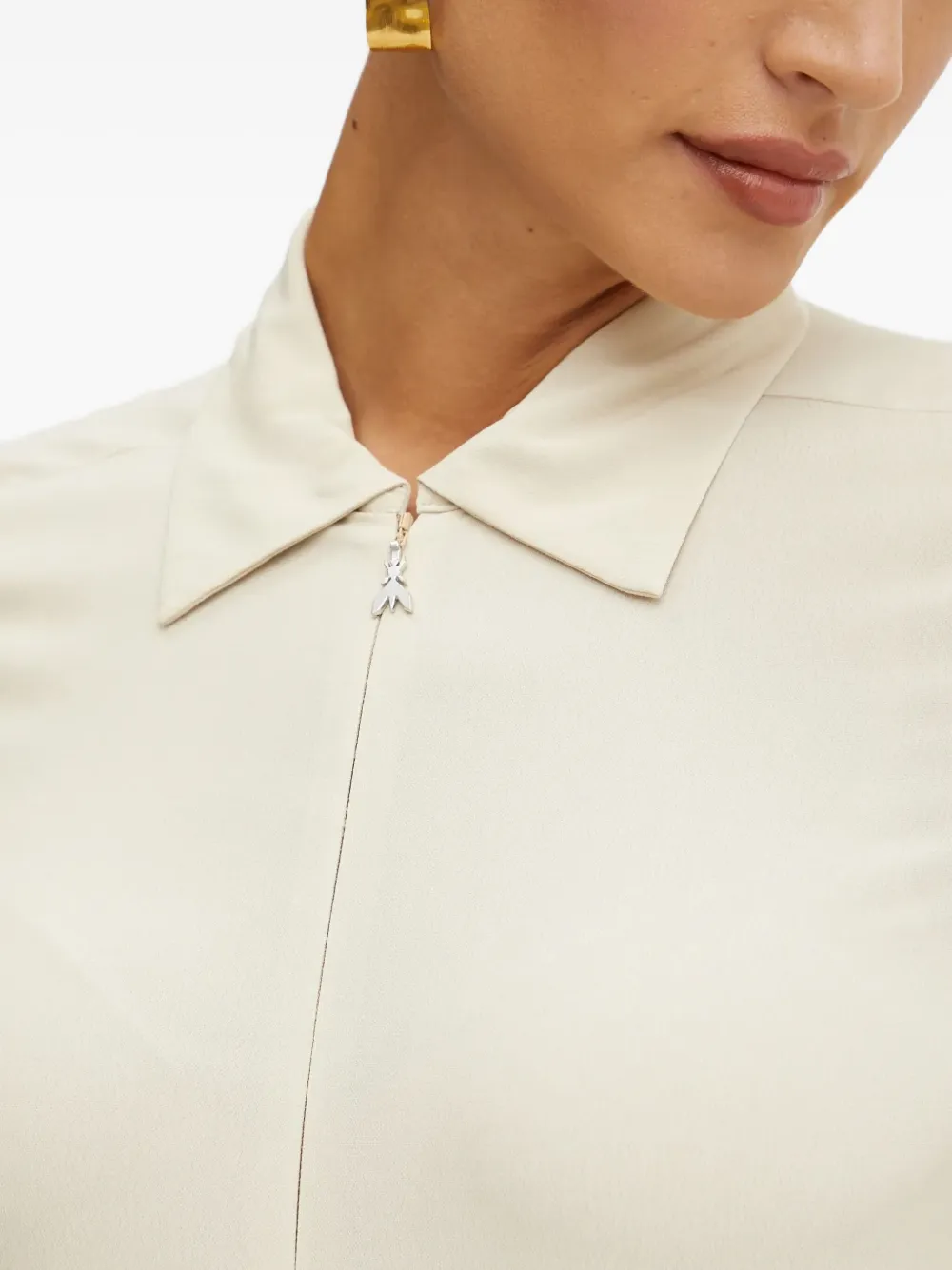 Belted Zip-Up Jumpsuit
