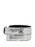 Patrizia Pepe metallic leather belt - Silver