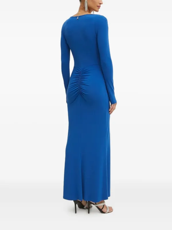 Patrizia Pepe Cowl-neck Maxi Dress - Blue Patrizia Pepe Cowl-neck Maxi Dress - Blue