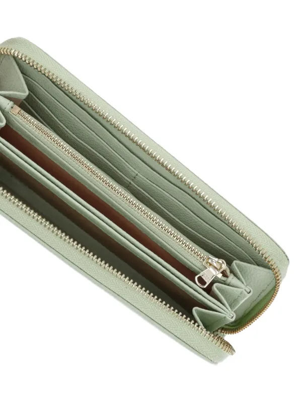 Patrizia Pepe Damen zipper-detail Wallet Green FARFETCH ID