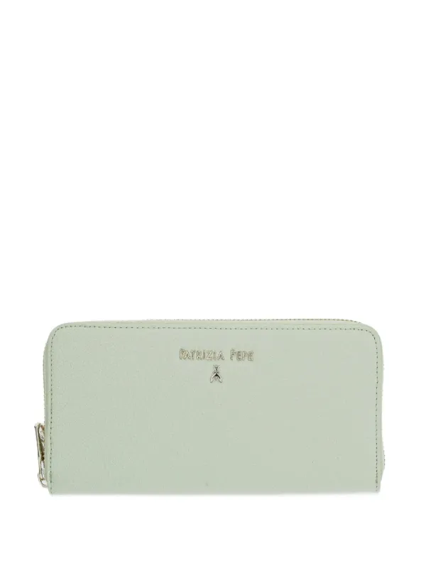 Patrizia Pepe Damen zipper-detail Wallet Green FARFETCH JO