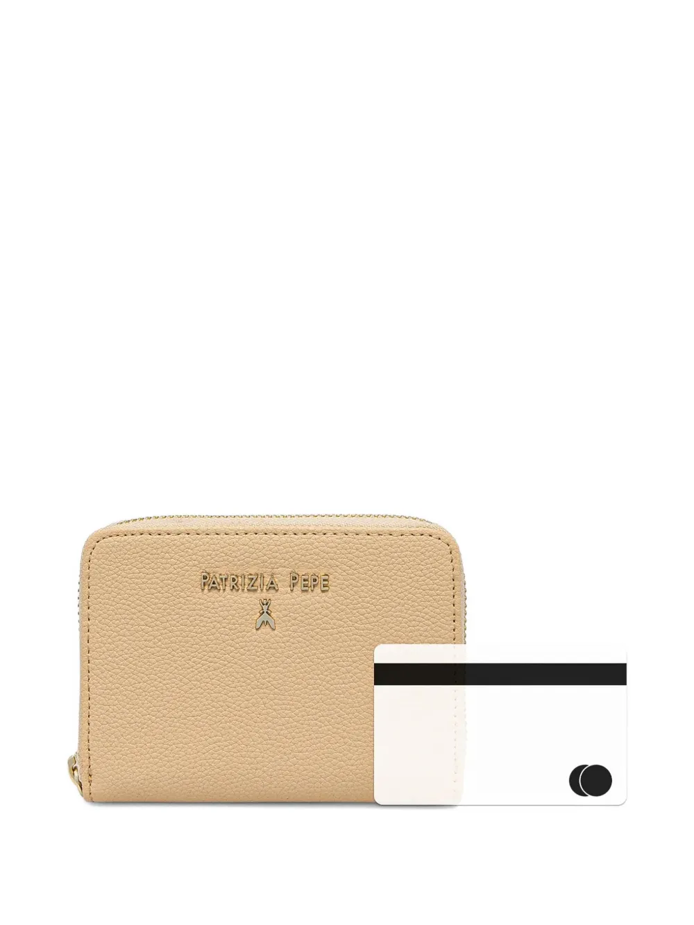 Patrizia Pepe Portemonnee met logo Beige