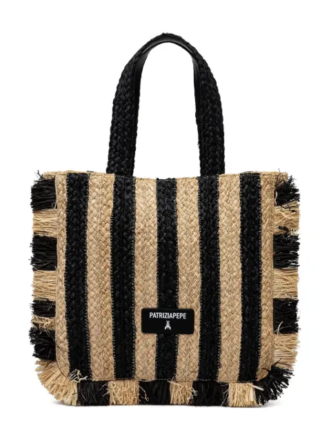 Patrizia Pepe striped tote bag