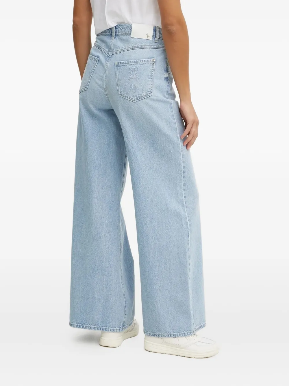 Patrizia Pepe Jeans met wijde pijpen - Blauw