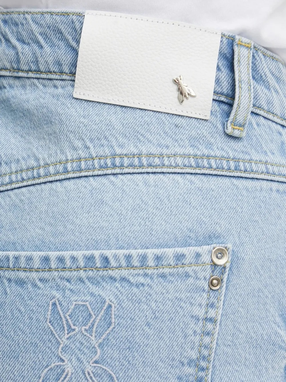 Patrizia Pepe Jeans met wijde pijpen Blauw