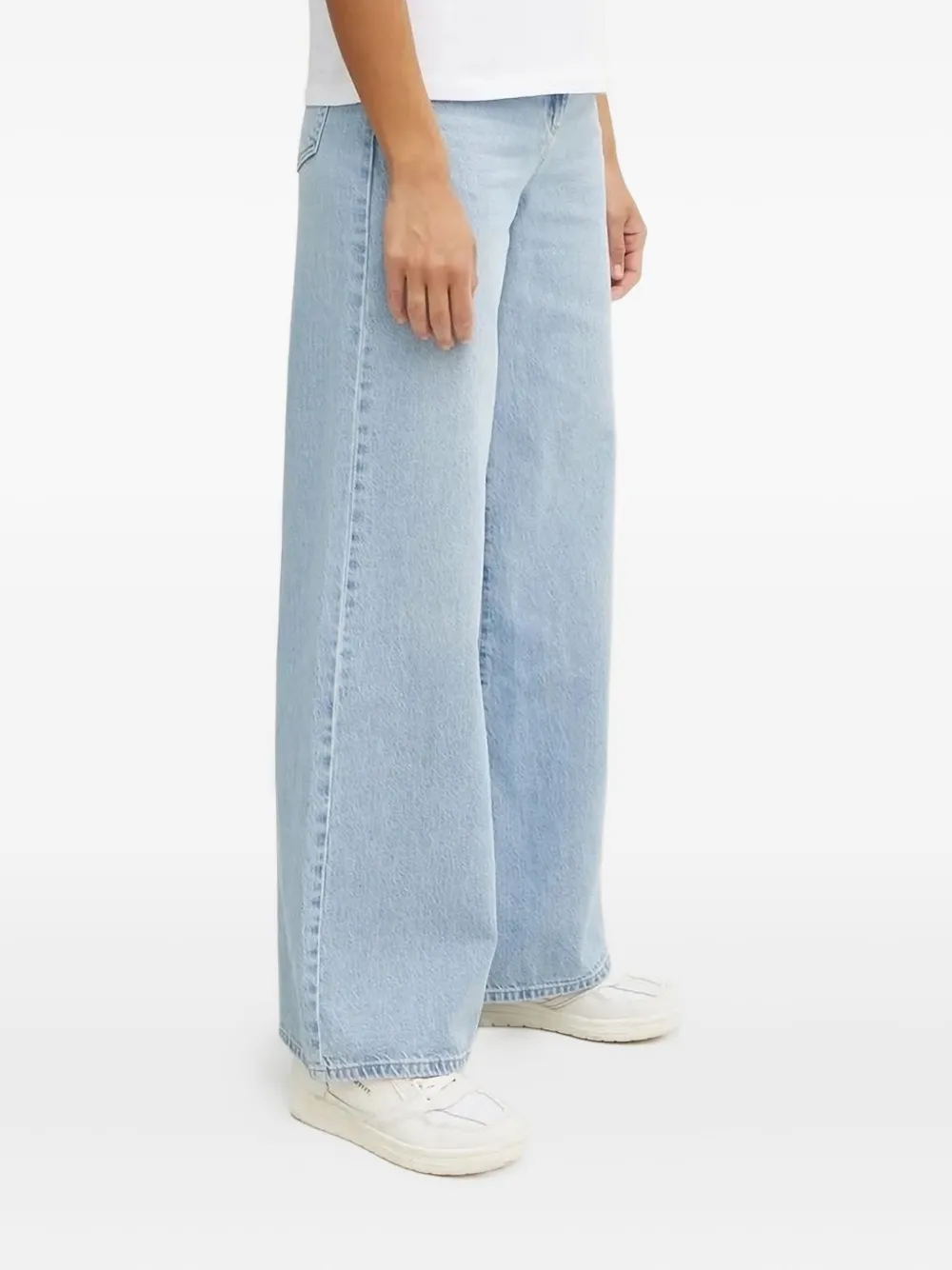 Patrizia Pepe Wide-leg Jeans In Blue