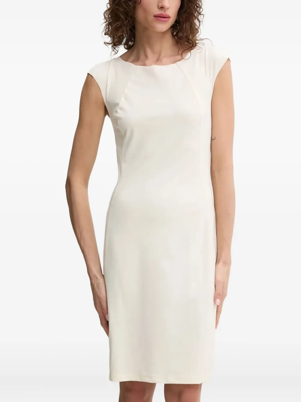 Patrizia Pepe cap-sleeve midi dress | Neutrals | Image 1