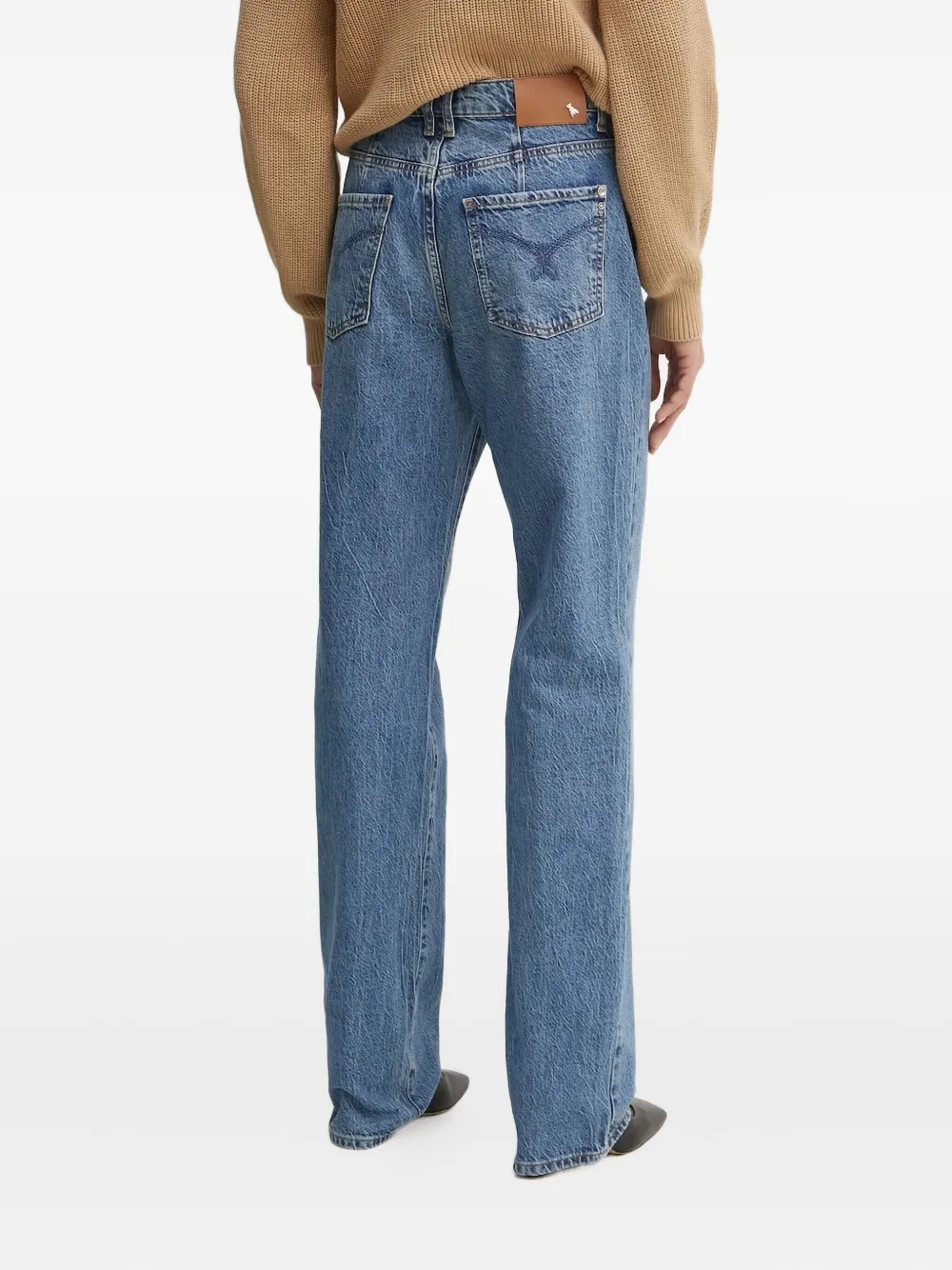 Patrizia Pepe embroidered-pocket jeans | Straight-Leg Jeans | Image 2
