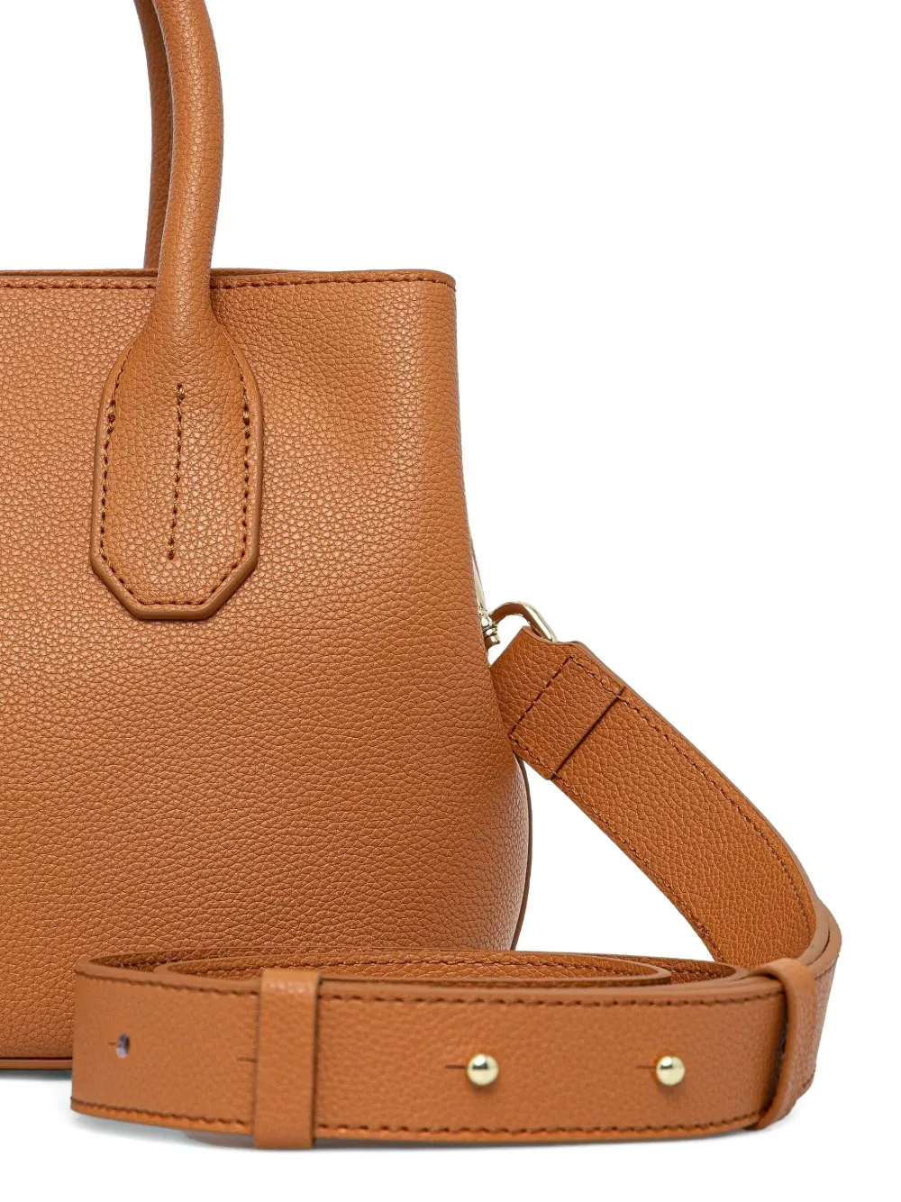 Patrizia Pepe Schoudertas met logo Bruin
