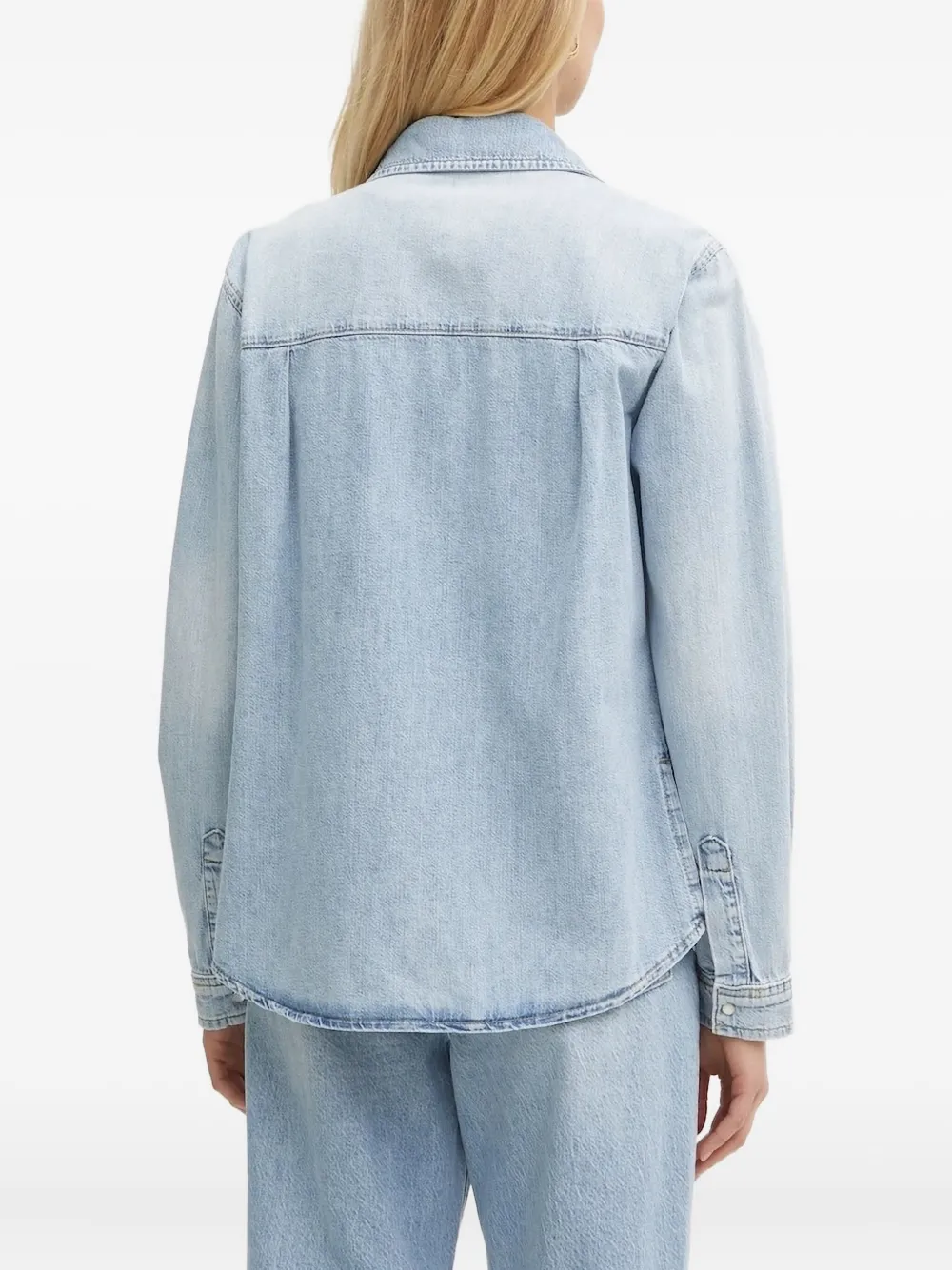 Patrizia Pepe insect-embellished denim shirt | Shirts | Image 2