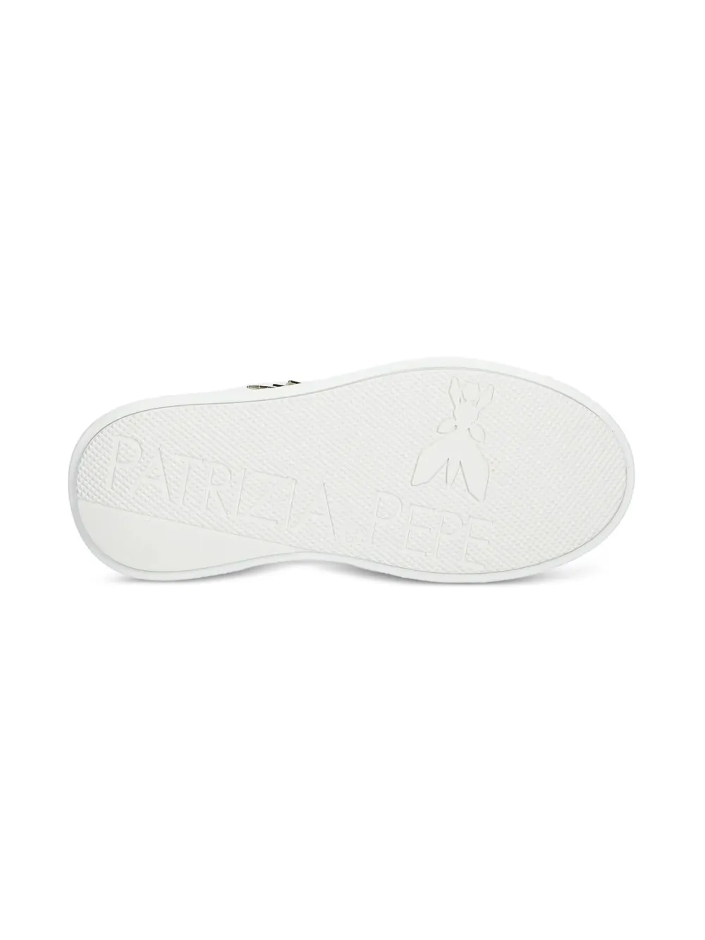 Patrizia Pepe girl crystal-embellished sneakers White