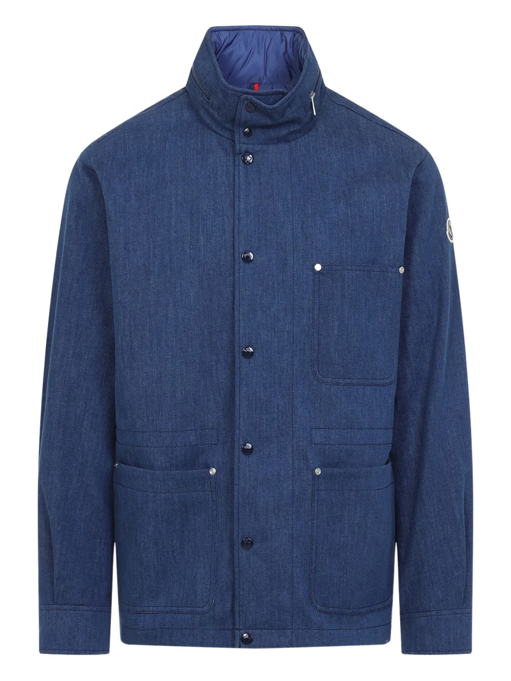 Moncler Katoenen jack Blauw