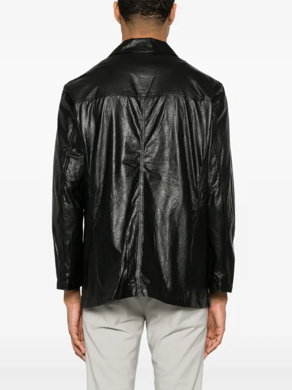 GIORGIO BRATO レザージャケット Giorgio Brato Leather Biker Jacket | INN7