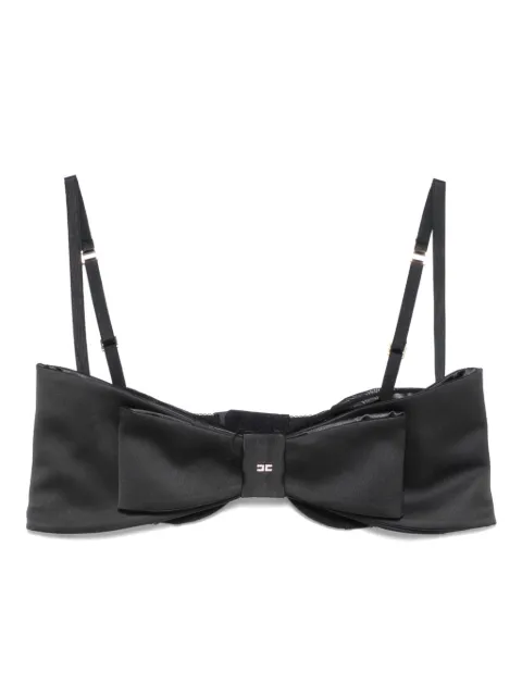 Elisabetta Franchi bow duchess-satin top