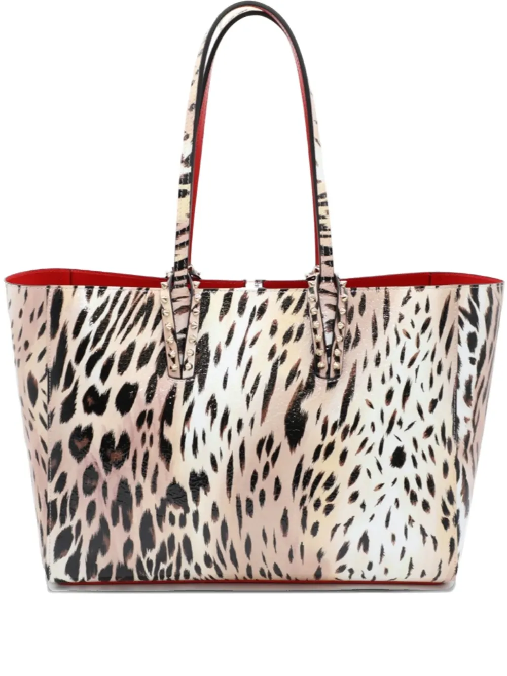 Christian Louboutin sac cabas à imprimé léopard | tons neutres | Image 1