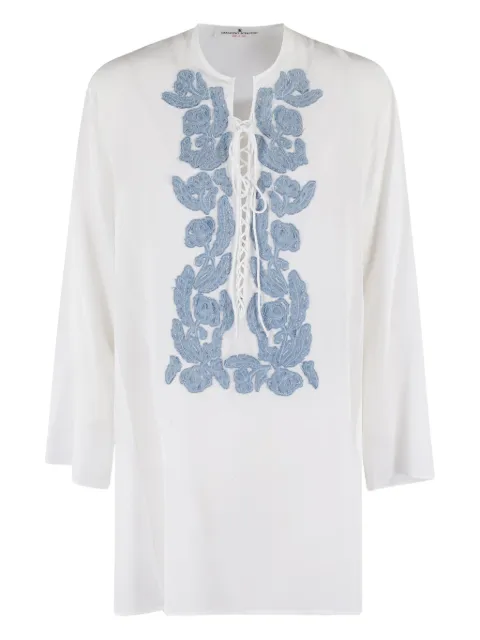 Ermanno Scervino robe mi-longue à broderies
