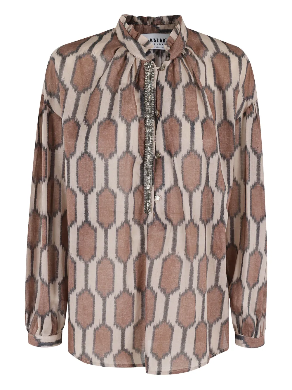 geometric-pattern shirt