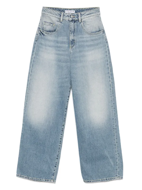 デニム・ジーパン ICON DENIM Women Straight Pants POPPYID804 Blue ICON DENIM Poppy Jeans | Blue | FARFETCH