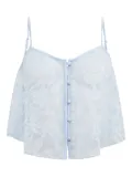 Fleur Du Mal Jasmine tank top - Blue