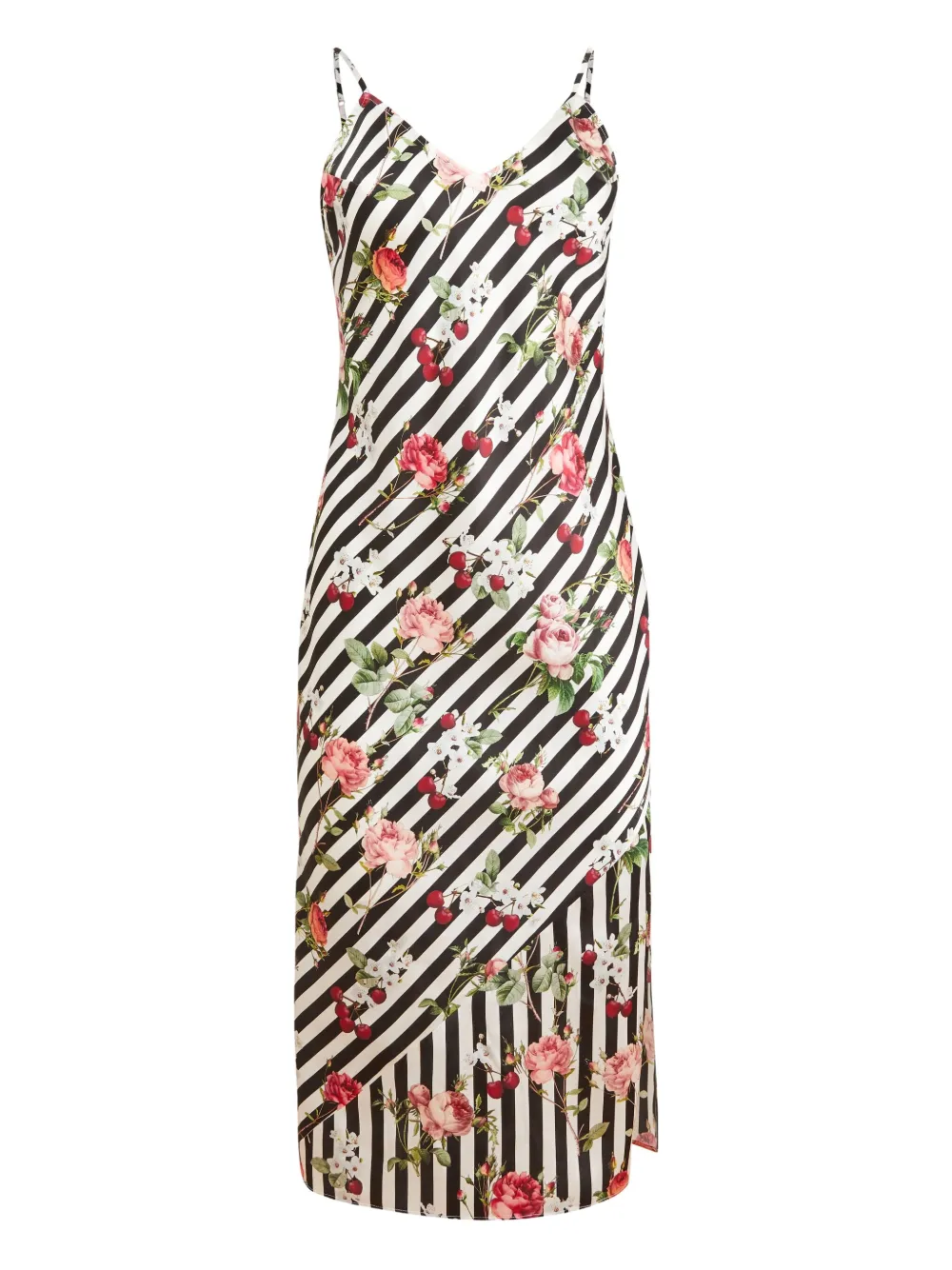 Fleur Du Mal Jurk met bloemenprint Zwart