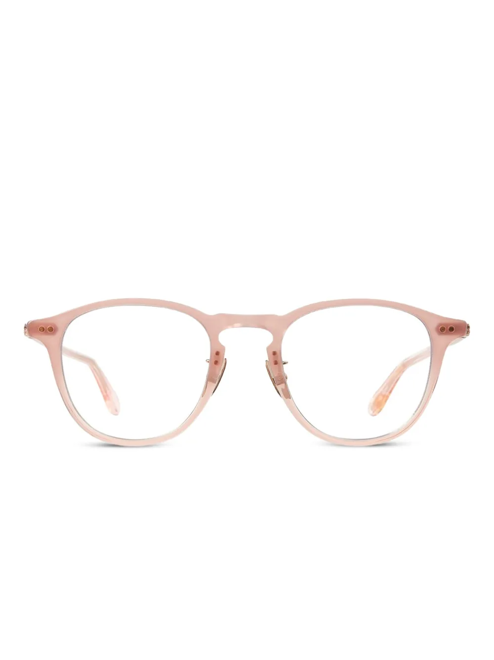 Garrett Leight Hampton J round-frame glasses | Pink | Image 1