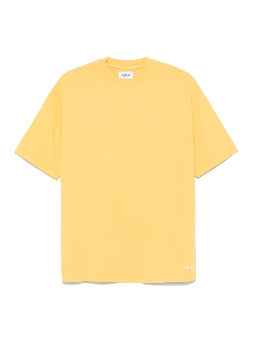 AMISH playera de tela jersey con logo micro | amarillo | Image 1