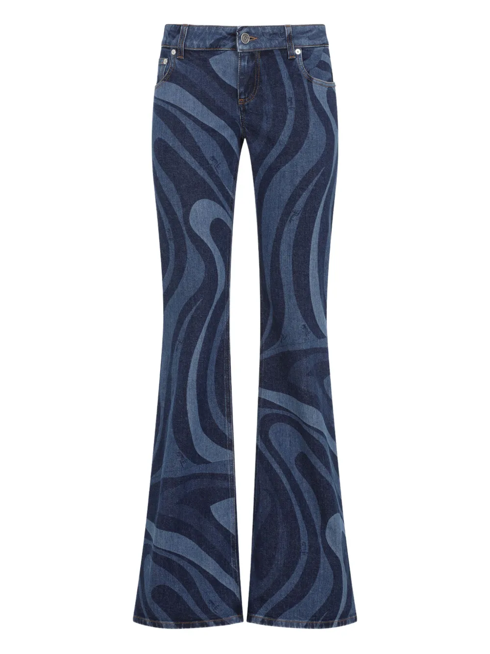 PUCCI Marmo-print flared jeans | Blue | Image 1