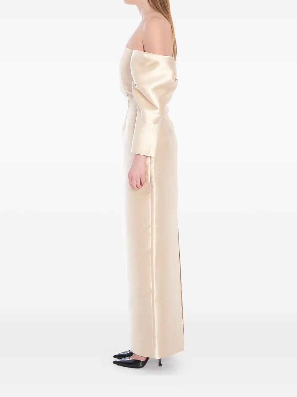 Solace London Laylah jurk Beige