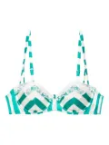 Fleur Du Mal Eve bra - Green
