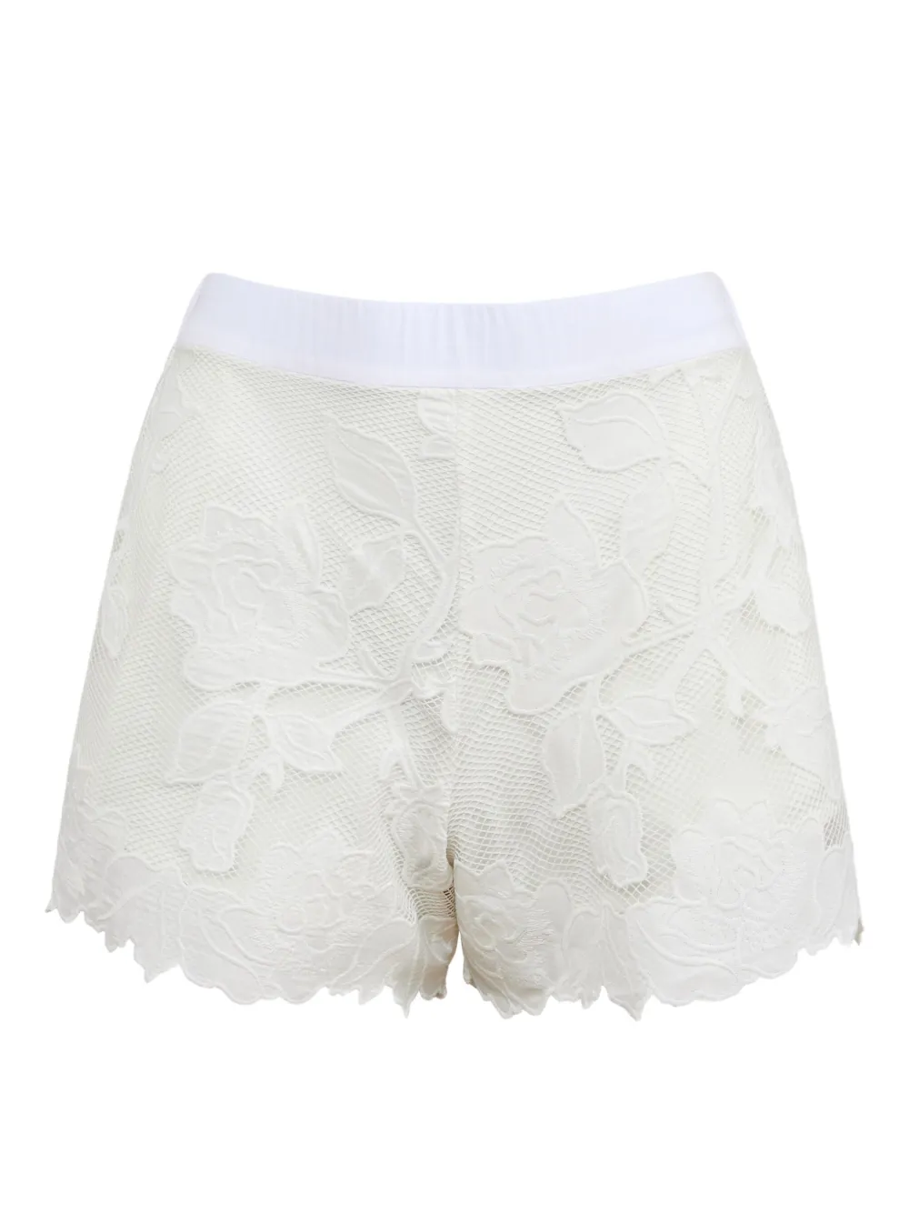 Fleur Du Mal Shorts met bloemenpatroon Wit