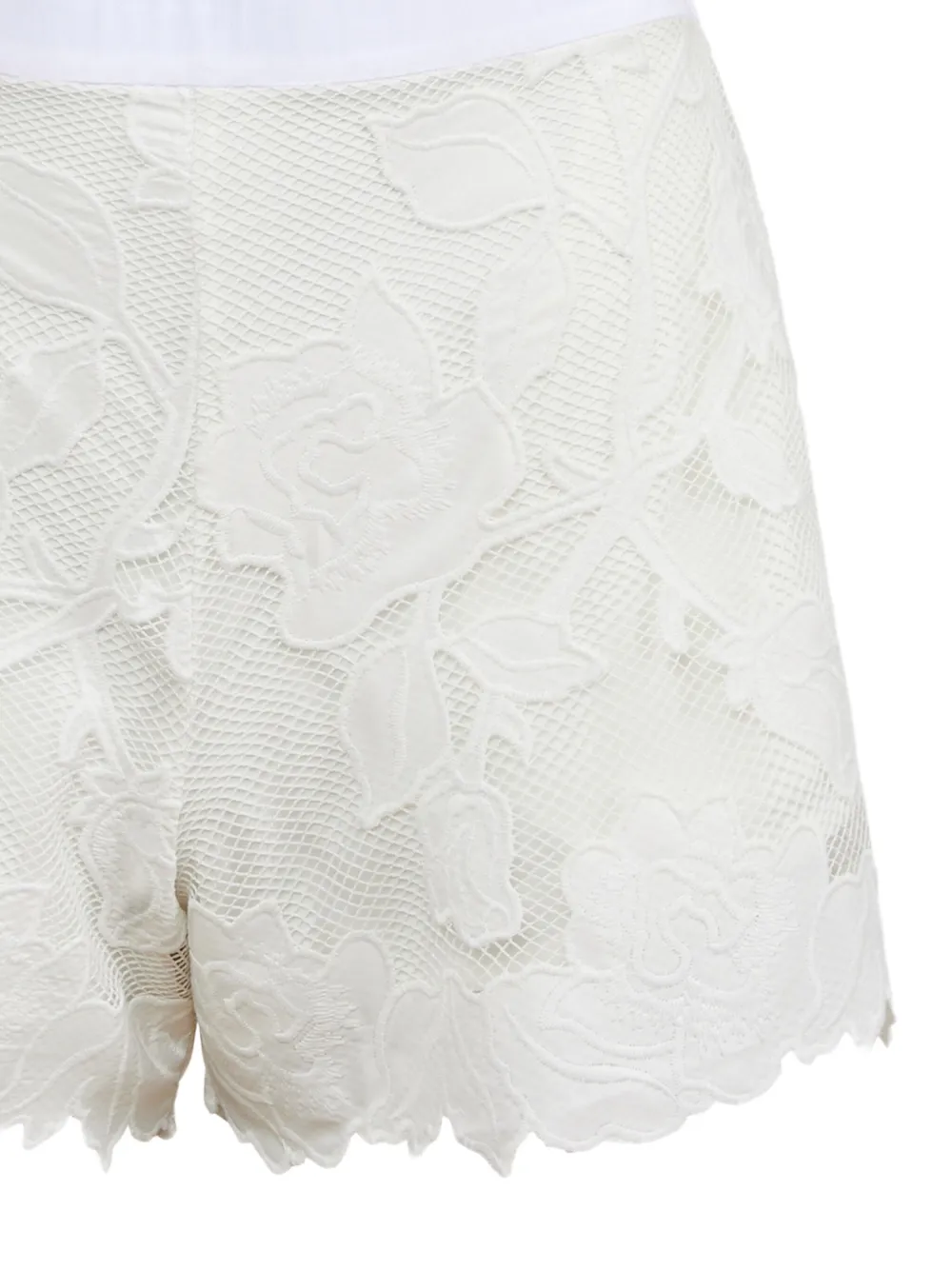 Fleur Du Mal Shorts met bloemenpatroon Wit