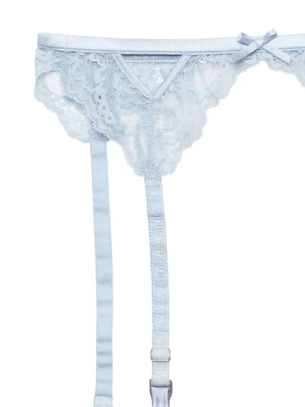 Fleur Du Mal Bianca Garter Belt | Blue | FARFETCH ID