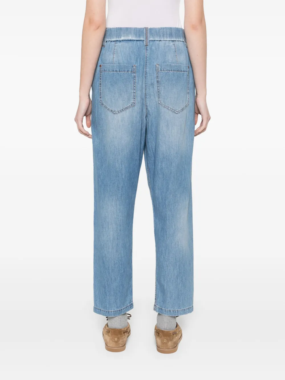 Brunello Cucinelli Jeans met vijf zakken Blauw