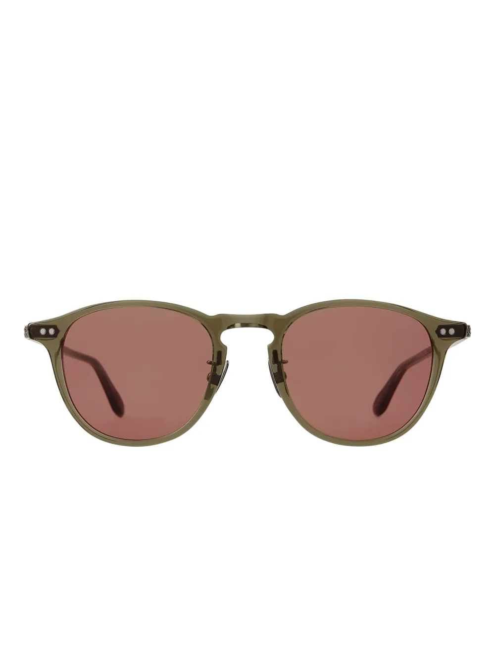 Garrett Leight HAMPTON J SUN Moss Pure Rosewood Groen