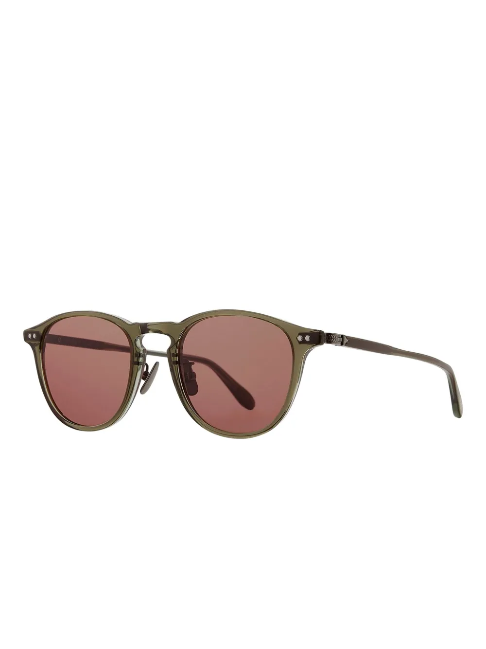 Garrett Leight HAMPTON J SUN Moss Pure Rosewood Groen