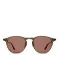 Garrett Leight Hampton round-frame sunglasses - Green