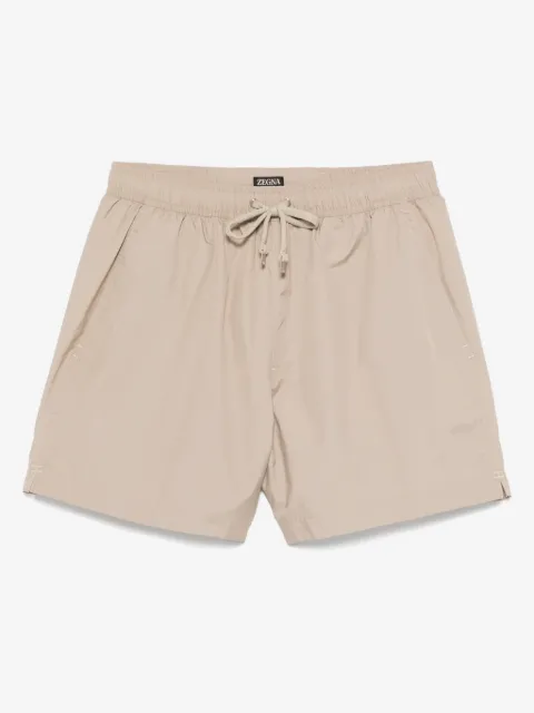 Zegna shorts de playa con cordones en la pretina