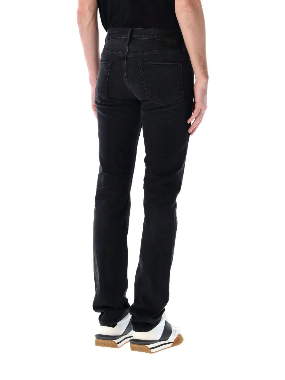 Tom Ford Black Slim-fit Jeans In Black