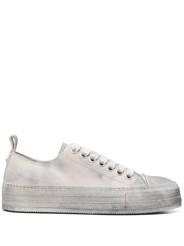 Ann Demeulemeester Distressed-finish Sneakers in Grey