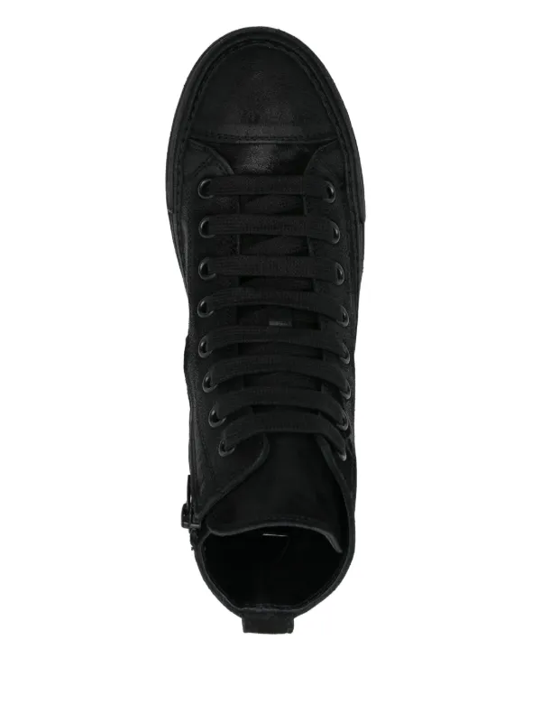 Myu　ANN DEMEULEMEESTER レザー ハイカットスニーカー Ann Demeulemeester アン ドゥムルメステール ANN