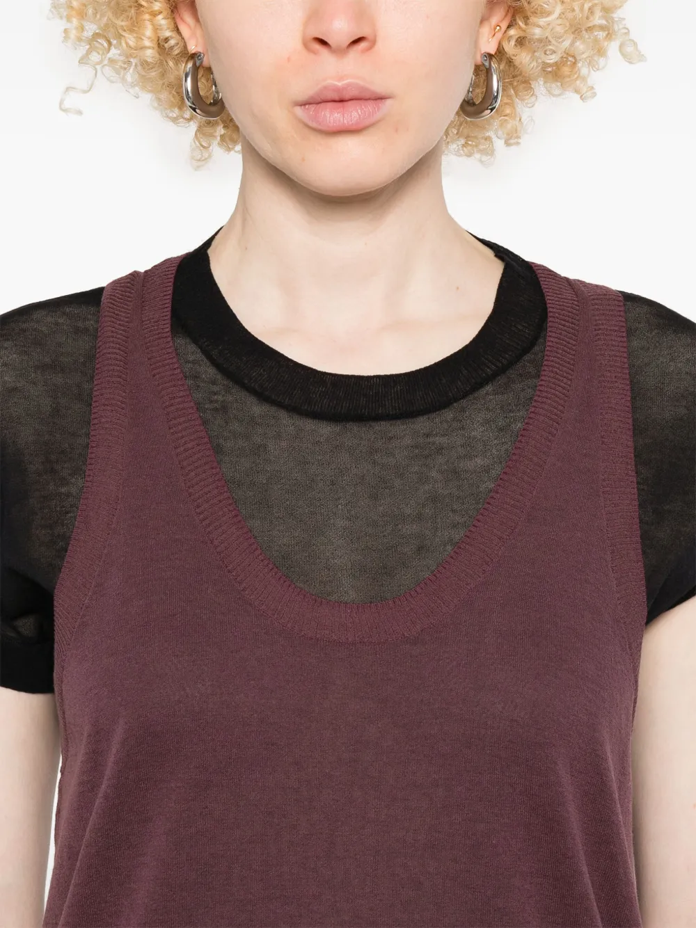 PINKO Mark T-shirt Paars