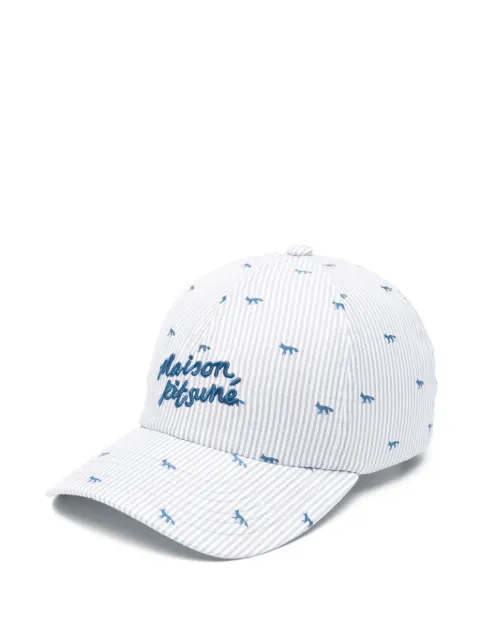 Maison Kitsuné casquette à rayures