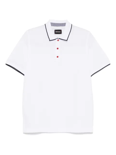 Kiton contrasting-trim polo shirt