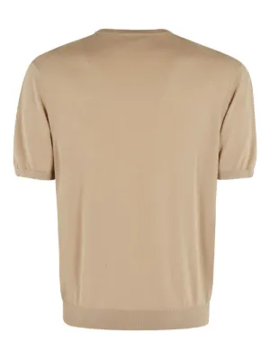 Tシャツ・カットソー MALO BROWN COTTON T-SHIRT T-shirt – WX Canyon Coyote Brown w. Dark Grey Wiley X Logo