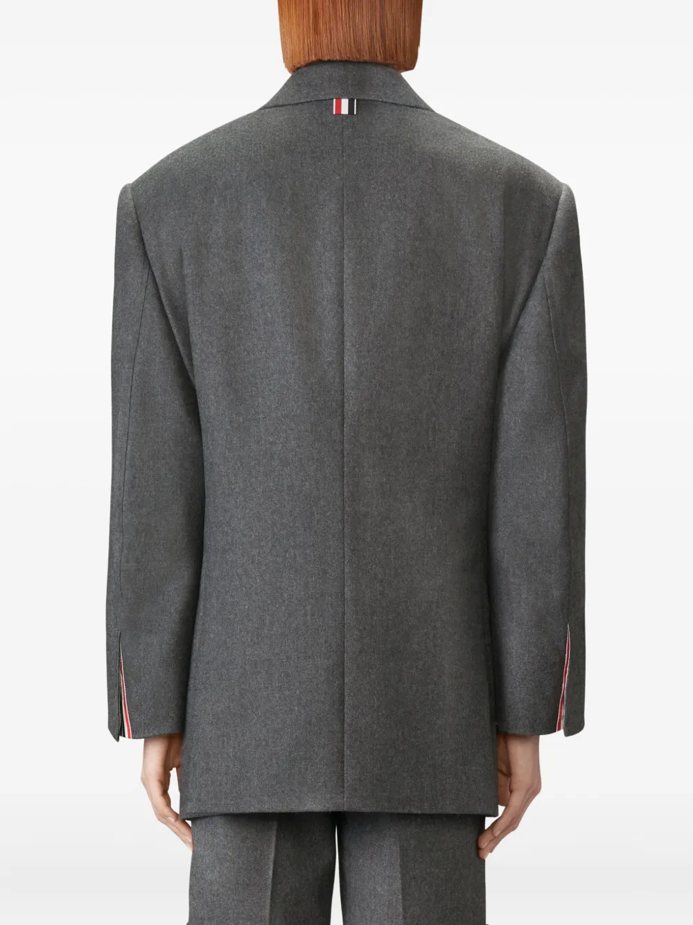 Thom Browne Flanellen blazer Grijs