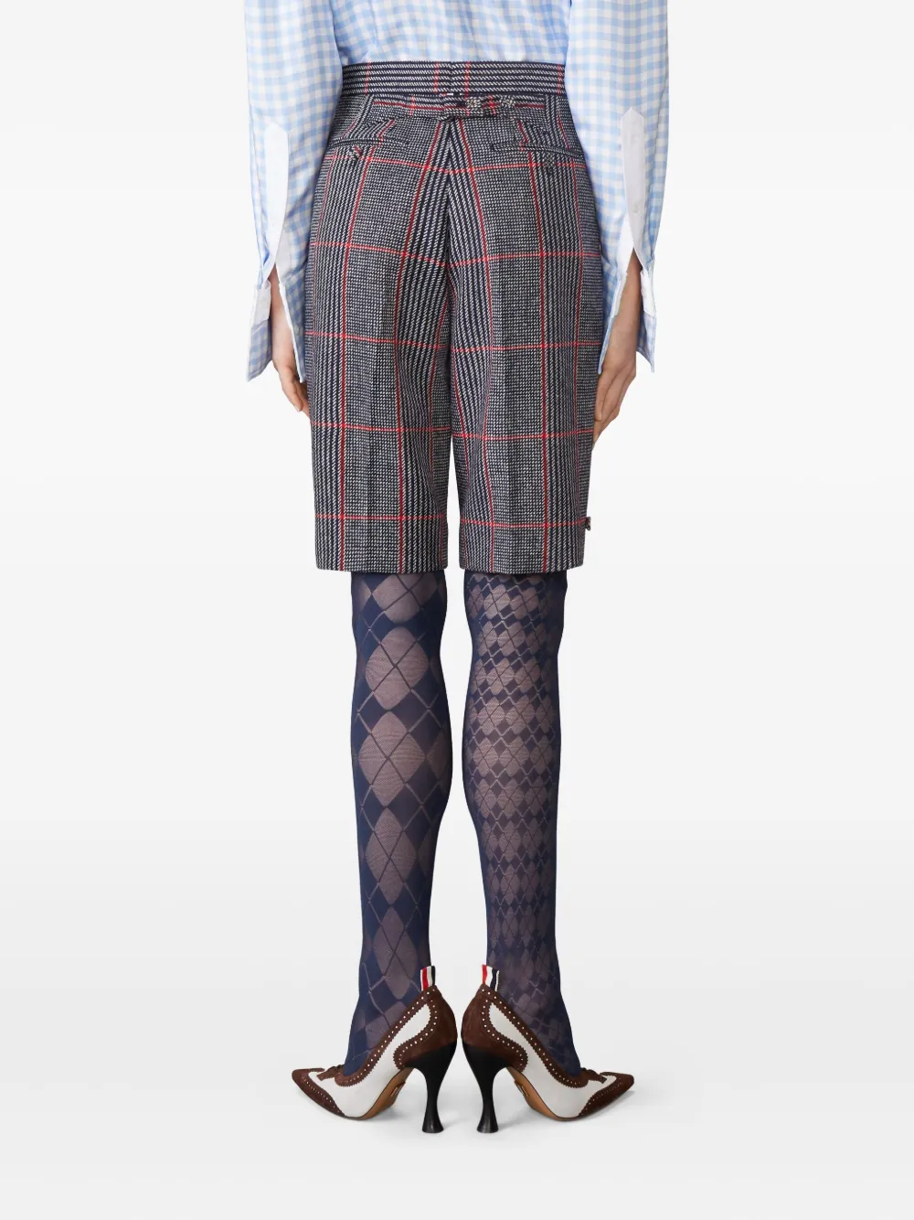 Thom Browne Hunting oversized tweed bermuda shorts Grijs