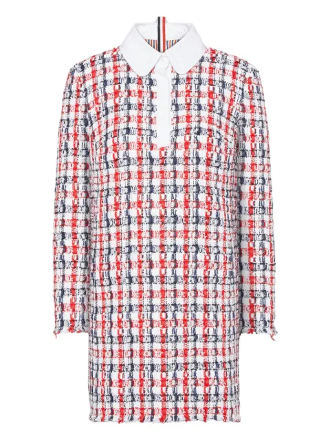 Thom Browne checked tweed dress